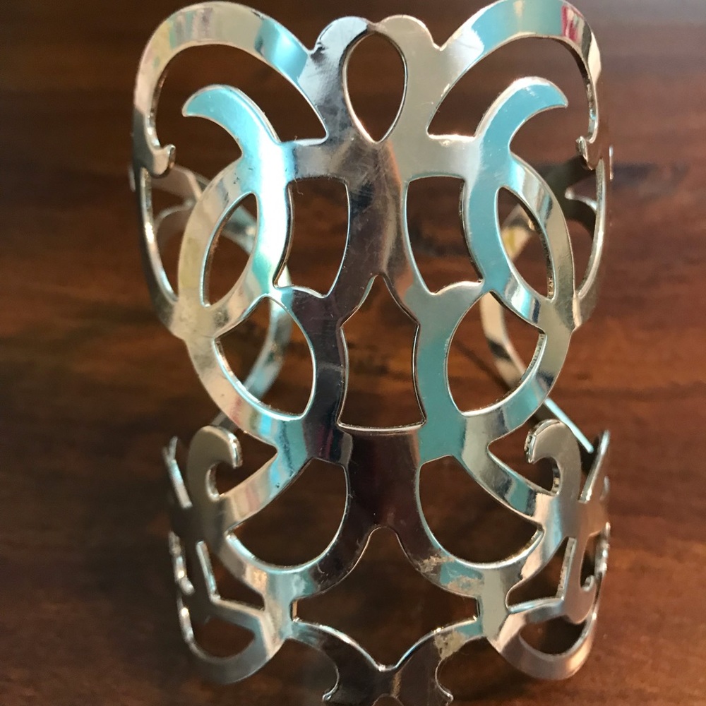 Silver look cuff